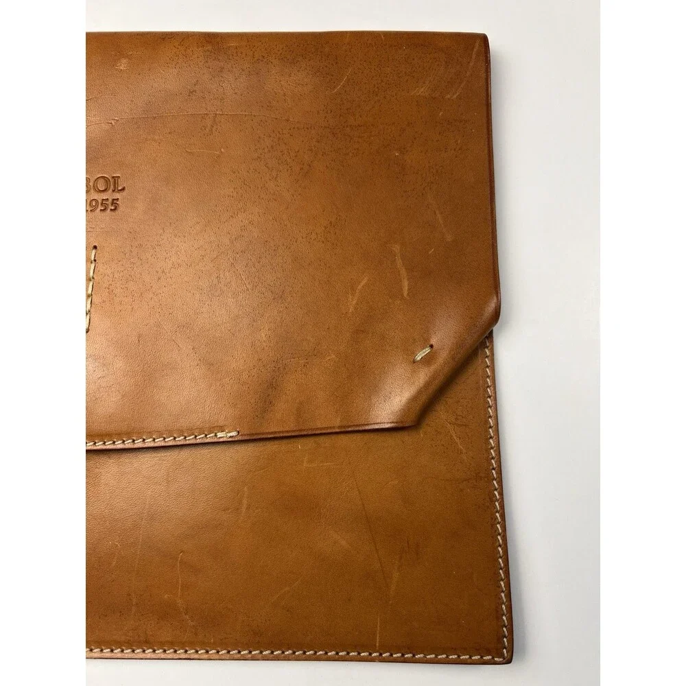 Boldrini Selleria Handmade Florentine Leather Clutch / Document Holder Italy